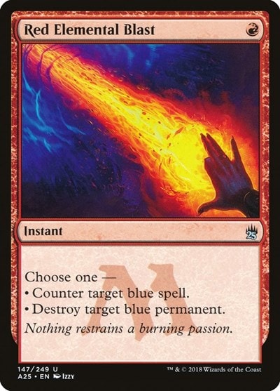 Red Elemental Blast (A25) #147 Uncommon Masters 25 Magic: The Gathering: 2018
