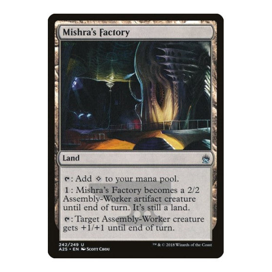 Mishra's Factory (A25) #242 Uncommon (Lightly Played) Masters 25 Magic: The Gathering: 2018