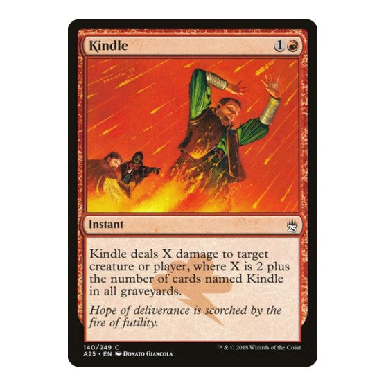 Kindle (A25) #140 Common (Lightly Played) Masters 25 Magic: The Gathering: 2018