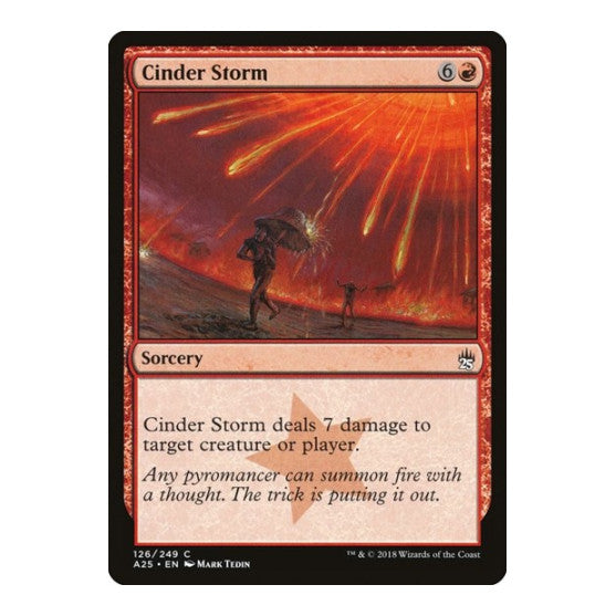 Cinder Storm (A25) #126 Common (Lightly Played) Masters 25 Magic: The Gathering: 2018