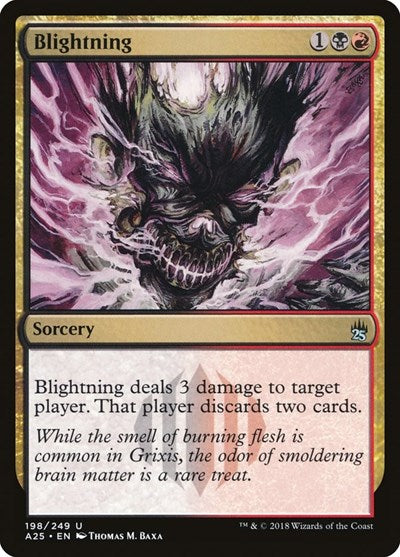 Blightning (A25) #198 Uncommon (Lightly Played) Masters 25 Magic: The Gathering: 2018