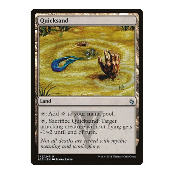 Quicksand (A25) #245 Uncommon (Lightly Played) Masters 25 Magic: The Gathering: 2018
