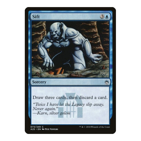 Sift (A25) #73 Common (Lightly Played) Masters 25 Magic: The Gathering: 2018