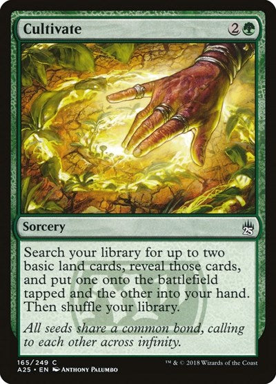 Cultivate (A25) #165 Common Masters 25 Magic: The Gathering: 2018
