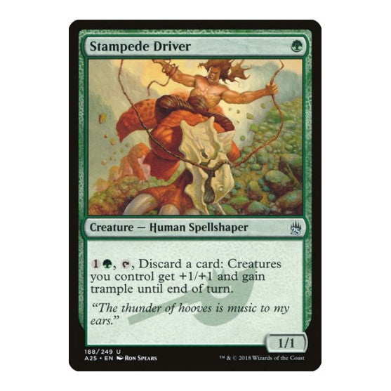 Stampede Driver (A25) #188 Uncommon (Lightly Played) Masters 25 Magic: The Gathering: 2018