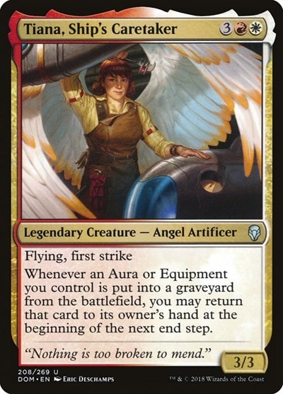 Tiana Ships Caretaker (DOM) #208 Uncommon (Moderately Played) Dominaria Magic: The Gathering: 2018