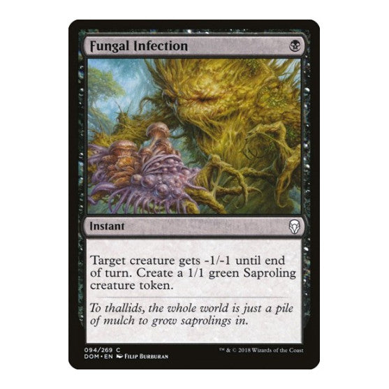 Fungal Infection (DOM) #94 Common (Lightly Played) Dominaria Magic: The Gathering: 2018