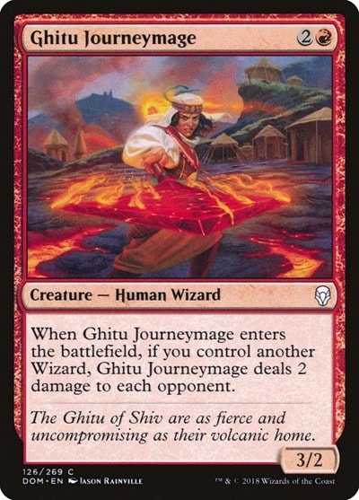 Ghitu Journeymage (DOM) #126 Common (Moderately Played) Dominaria Magic: The Gathering: 2018