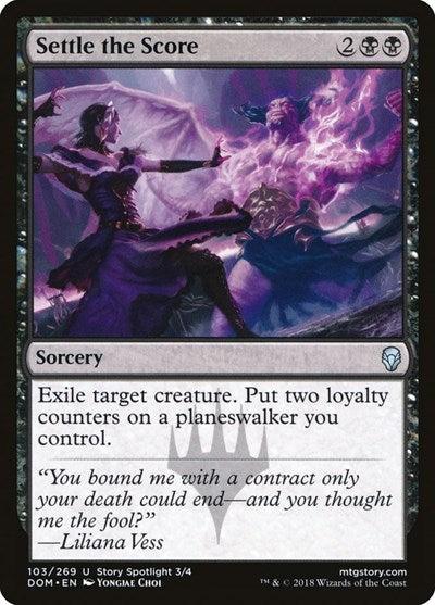 Settle the Score (DOM) #103 Uncommon (Lightly Played) Dominaria Magic: 2018