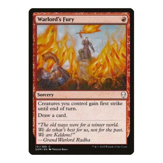 Warlords Fury (DOM) #151 Common Dominaria Magic: The Gathering: 2018