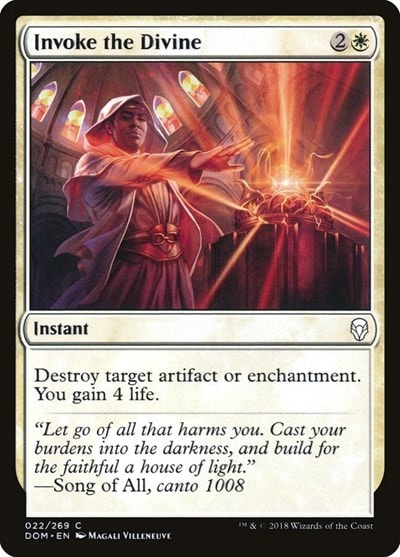 Invoke the Divine (DOM) #22 Common (Lightly Played) Dominaria Magic: The Gathering: 2018