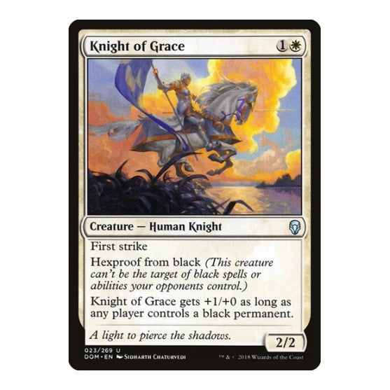 Knight of Grace (DOM) #23 Uncommon (Lightly Played) Dominaria Magic: The Gathering: 2018