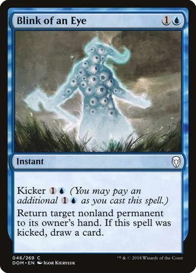 Blink of an Eye (DOM) #46 Common (Lightly Played) Dominaria Magic: The Gathering: 2018