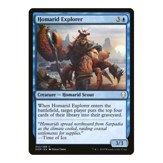 Homarid Explorer (DOM) #53 Common (Lightly Played) Dominaria Magic: The Gathering: 2018