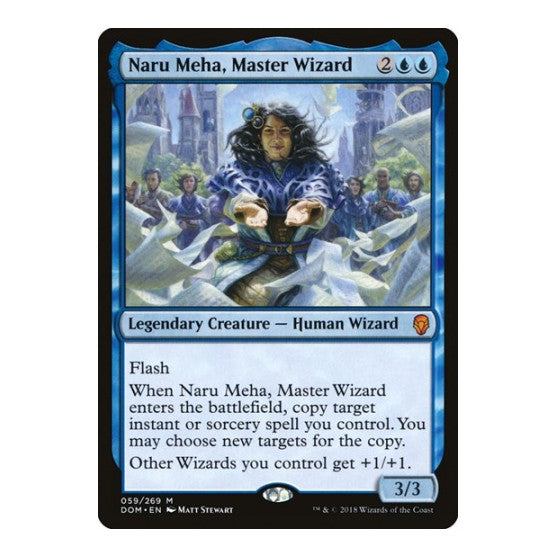Naru Meha Master Wizard (DOM) #59 Mythic Rare (Lightly Played) Dominaria Magic: The Gathering: 2018