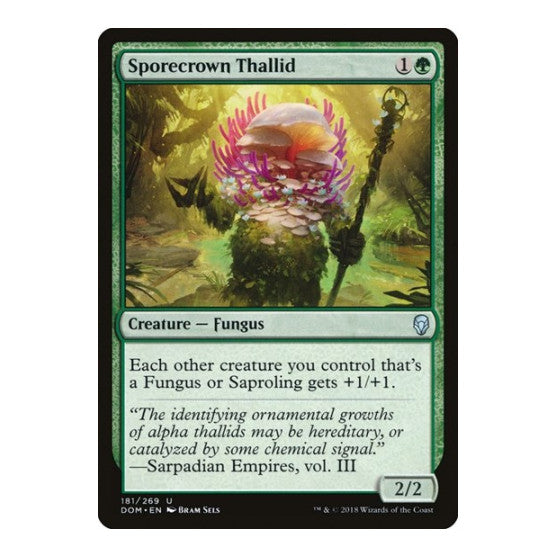 Sporecrown Thallid (DOM) #181 Uncommon (Lightly Played) Dominaria Magic: The Gathering: 2018