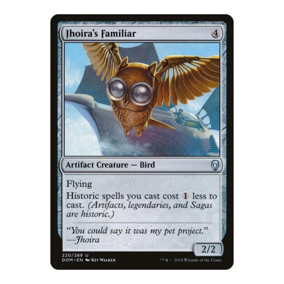 Jhoiras Familiar (DOM) #220 Uncommon (Lightly Played) Dominaria Magic: The Gathering: 2018