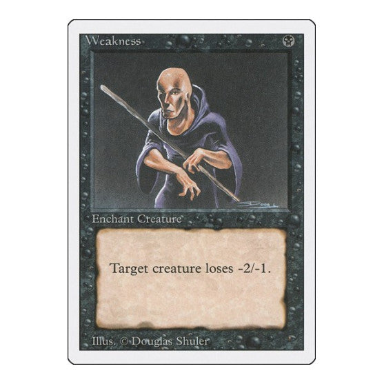 Weakness (3ED) #136 Common Revised Edition Magic: The Gathering: 1994