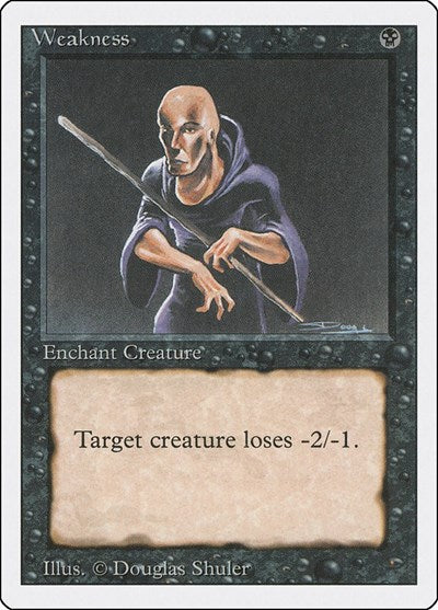Weakness (3ED) #136 Common (Heavily Played) Revised Edition Magic: 1994