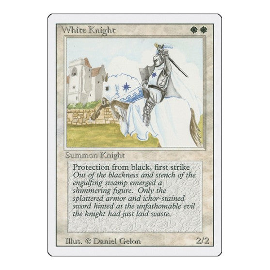 White Knight (3ED) #44 Uncommon (Lightly Played) Revised Edition Magic: The Gathering: 1994
