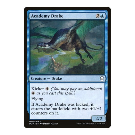 Academy Drake (DOM) #40 Common (Lightly Played) Dominaria Magic: The Gathering: 2018
