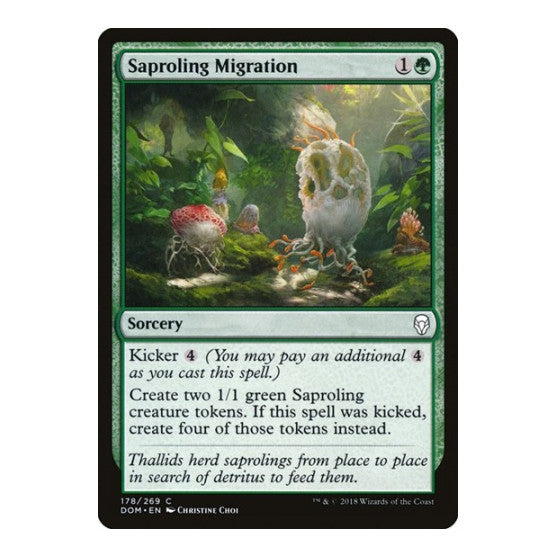 Saproling Migration (DOM) #178 Common (Lightly Played) Dominaria Magic: The Gathering: 2018