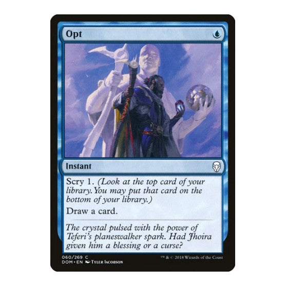 Opt (DOM) #60 Common Dominaria Magic: The Gathering: 2018