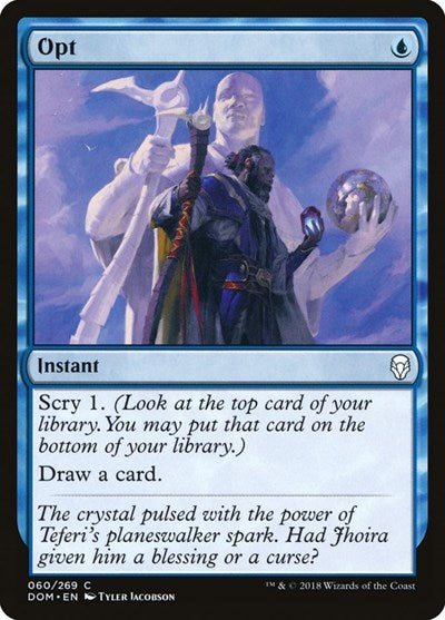 Opt (DOM) #60 Common (Lightly Played) Dominaria Magic: The Gathering: 2018