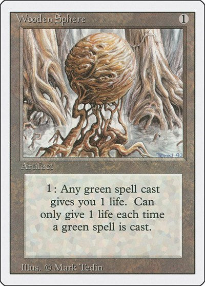 Wooden Sphere (3ED) #281 Uncommon Revised Edition Magic: 1994
