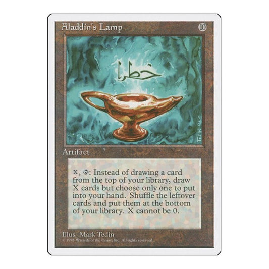 Aladdin's Lamp (4ED) #291 Rare (Moderately Played) Fourth Edition Magic: The Gathering: 1995