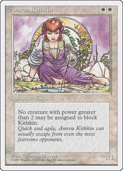 Amrou Kithkin (4ED) #2 Common (Heavily Played) Fourth Edition Magic: The Gathering: 1995