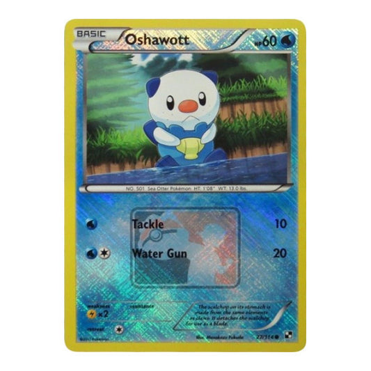 Oshawott - 27/114 (League Promo) (PR) #027/114 Promo (Reverse Holofoil Heavily Played) League & Championship Cards Pokemon: 2016