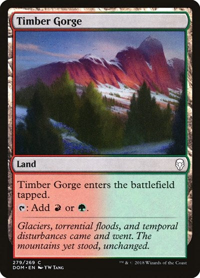 Timber Gorge (DOM) #279 Common (Lightly Played) Dominaria Magic: 2018