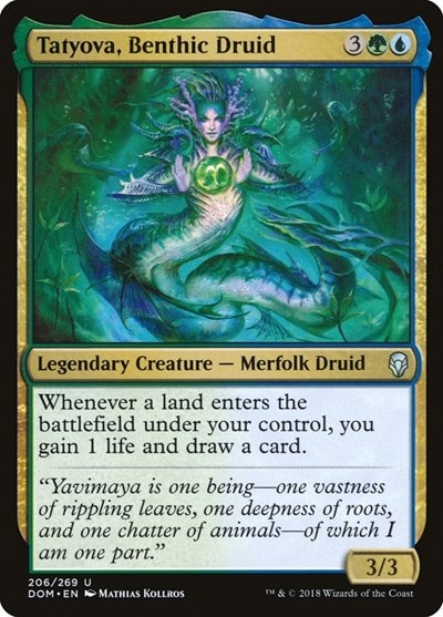Tatyova Benthic Druid (DOM) #206 Uncommon (Lightly Played) Dominaria Magic: The Gathering: 2018
