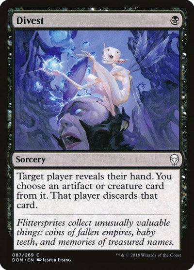 Divest (DOM) #87 Common (Lightly Played) Dominaria Magic: The Gathering: 2018