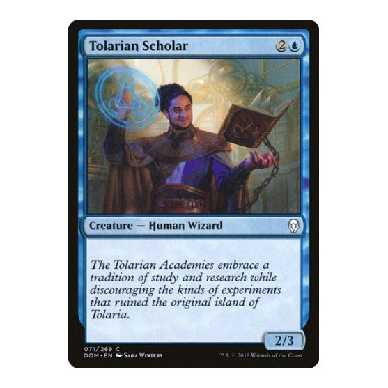 Tolarian Scholar (DOM) #71 Common (Lightly Played) Dominaria Magic: The Gathering: 2018