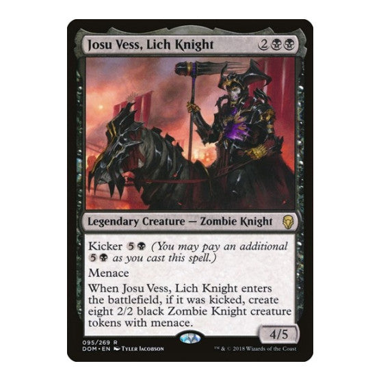 Josu Vess, Lich Knight (DOM) #95 Rare (Lightly Played) Dominaria Magic: The Gathering: 2018