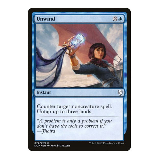 Unwind (DOM) #72 Common (Lightly Played) Dominaria Magic: The Gathering: 2018