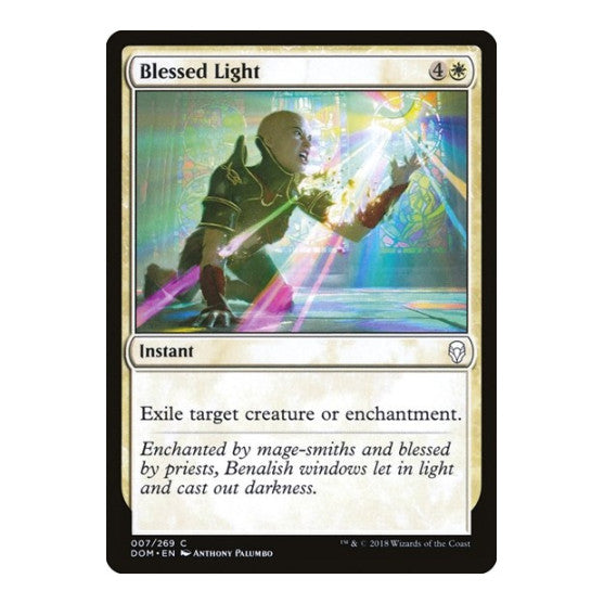 Blessed Light (DOM) #7 Common (Lightly Played) Dominaria Magic: The Gathering: 2018