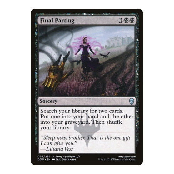 Final Parting (DOM) #93 Uncommon (Lightly Played) Dominaria Magic: The Gathering: 2018