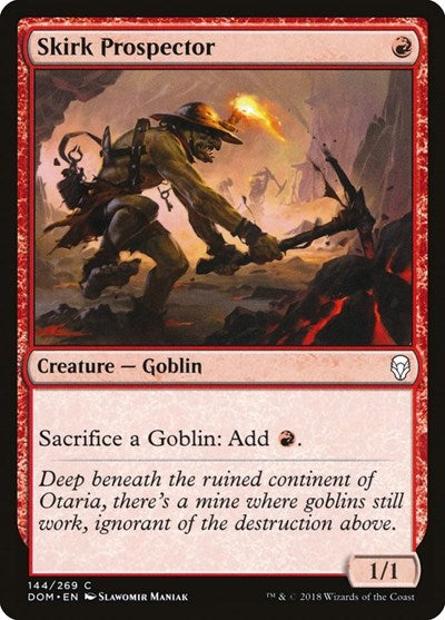 Skirk Prospector (DOM) #144 Common (Lightly Played) Dominaria Magic: The Gathering: 2018