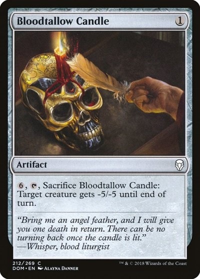 Bloodtallow Candle (DOM) #212 Common (Lightly Played) Dominaria Magic: The Gathering: 2018