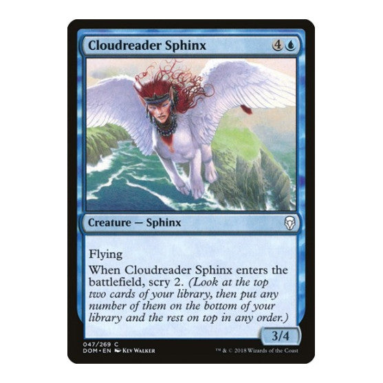 Cloudreader Sphinx (DOM) #47 Common (Lightly Played) Dominaria Magic: The Gathering: 2018