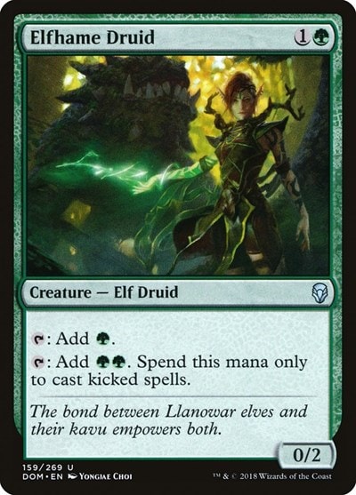 Elfhame Druid (DOM) #159 Uncommon (Lightly Played) Dominaria Magic: The Gathering: 2018
