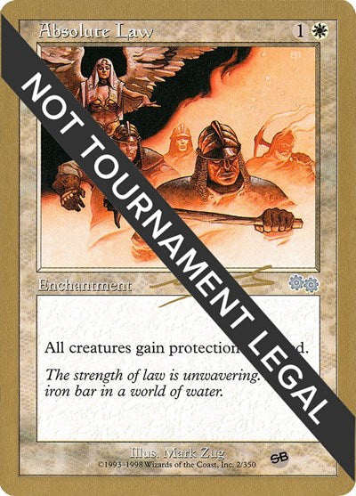 Absolute Law 2000 Nicolas Labarre USG SB (WCD) #nl2sba Special (Lightly Played) World Championship Decks Magic: The Gathering: 2026