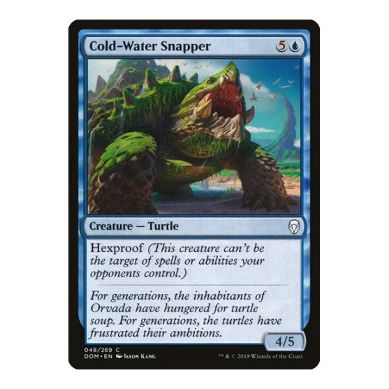 Cold Water Snapper (DOM) #48 Common (Lightly Played) Dominaria Magic: The Gathering: 2018