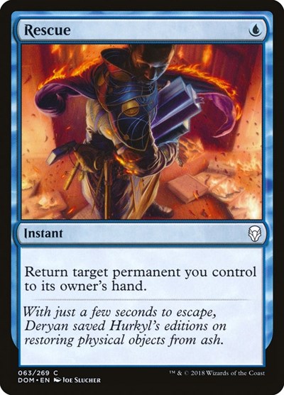 Rescue (DOM) #63 Common (Lightly Played) Dominaria Magic: 2018