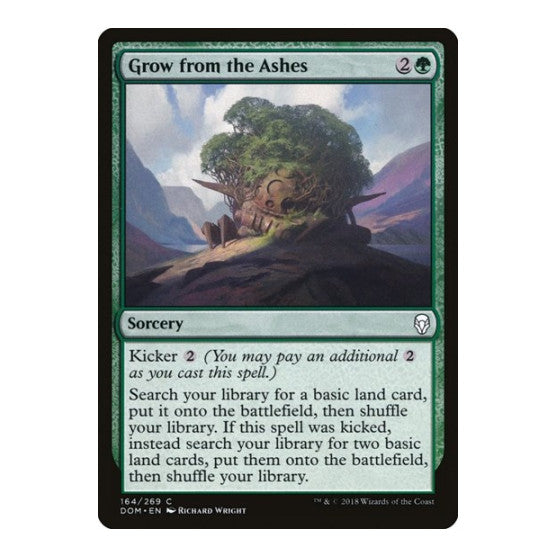 Grow from the Ashes (DOM) #164 Common (Lightly Played) Dominaria Magic: The Gathering: 2018