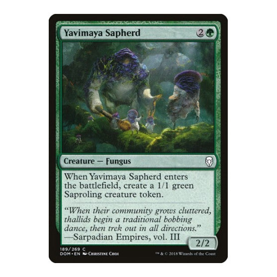 Yavimaya Sapherd (DOM) #189 Common (Lightly Played) Dominaria Magic: The Gathering: 2018