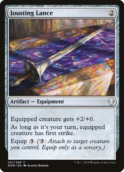 Jousting Lance (DOM) #221 Common (Lightly Played) Dominaria Magic: The Gathering: 2018